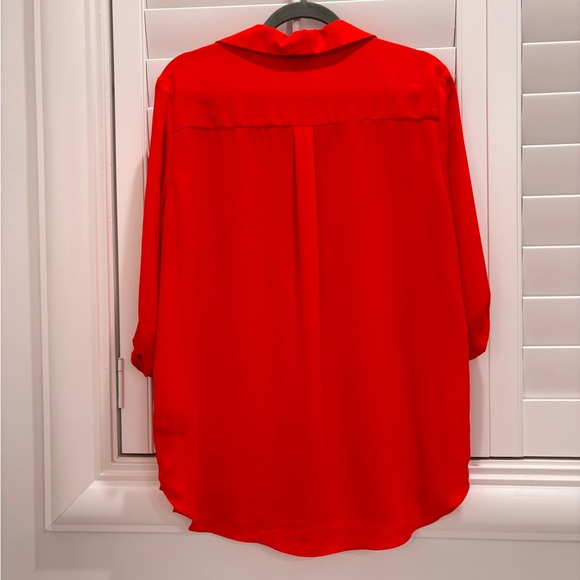 Vibrant Red Button Down Shirt - Picture 5 of 8